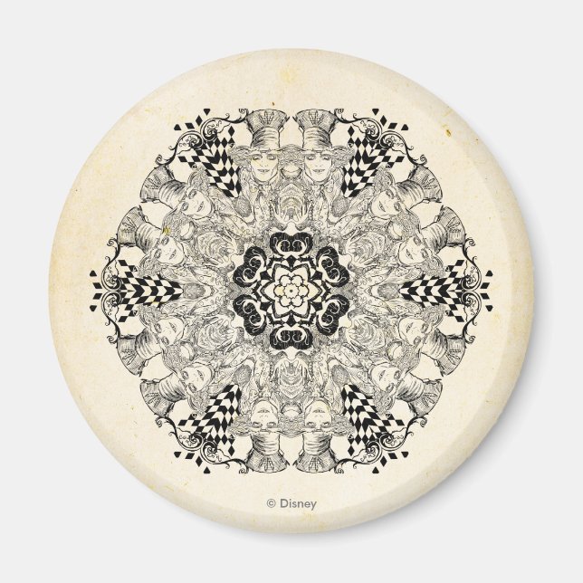 Mad Hatter Kaleidoscope Magnet (Front)