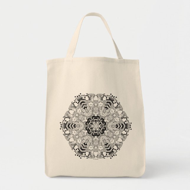 Mad Hatter Kaleidoscope Tote Bag (Front)