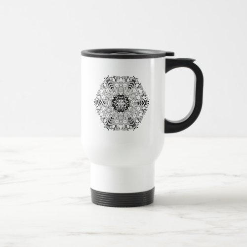 Mad Hatter Kaleidoscope Travel Mug