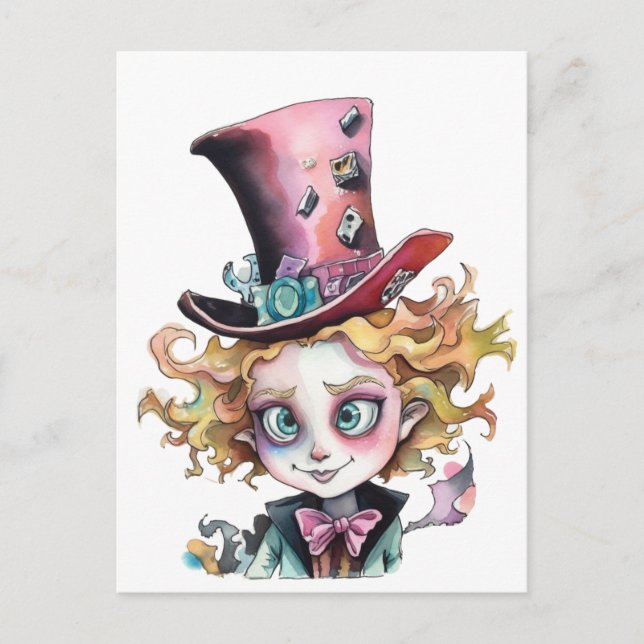 Mad Hatter Postcard (Front)