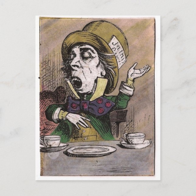mad hatter postcard (Front)
