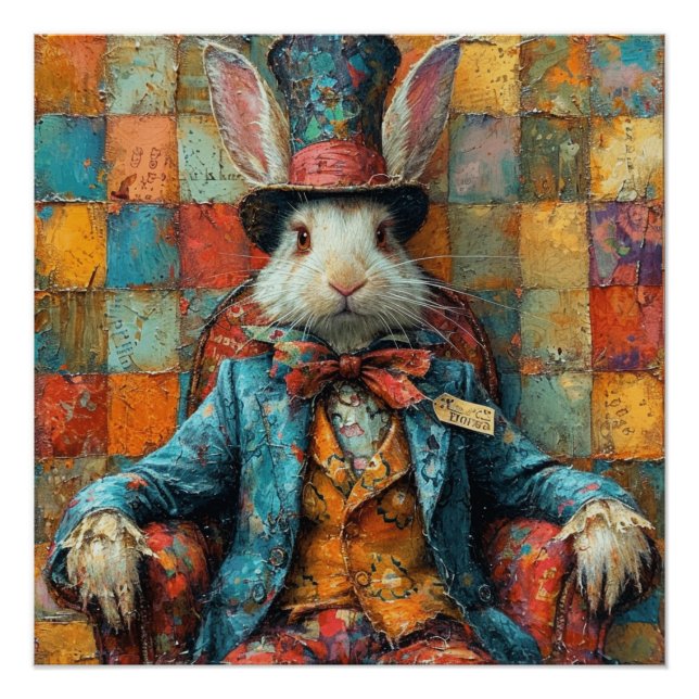  Mad Hatter: Quirky Wonderland Wonders Poster (Front)