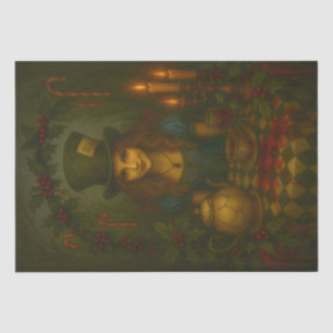 Mad Hatter’s Christmas Tea – Gothic Holiday  Tissue Paper