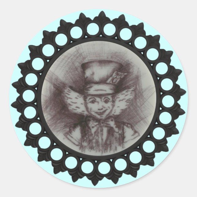 Mad Hatter Sketch Sticker (Front)