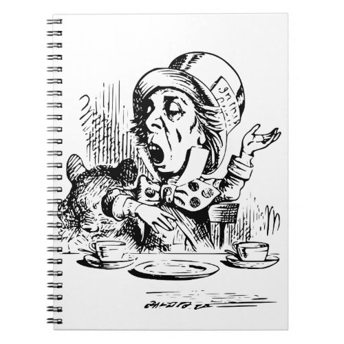 Mad Hatter Spiral Notebook