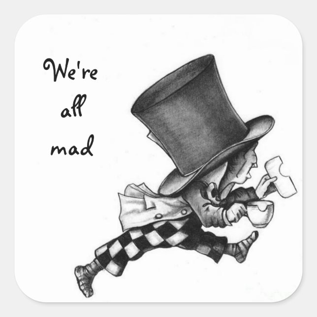 Mad Hatter sticker (Front)
