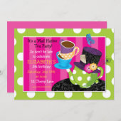 Mad Hatter Tea Party Birthday Invitation (Front/Back)