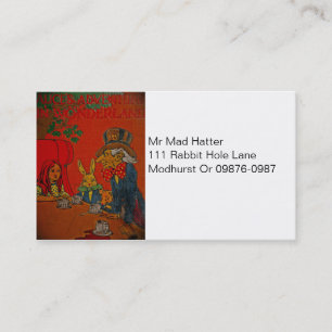 Mad Hatter Tea Party Business Card