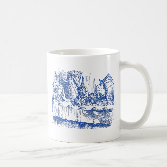 Mad Hatter Tea Party Coffee Mug (Right)