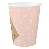 Mad Hatter Tea Party Drink Me Tag Paper Cup (Right)
