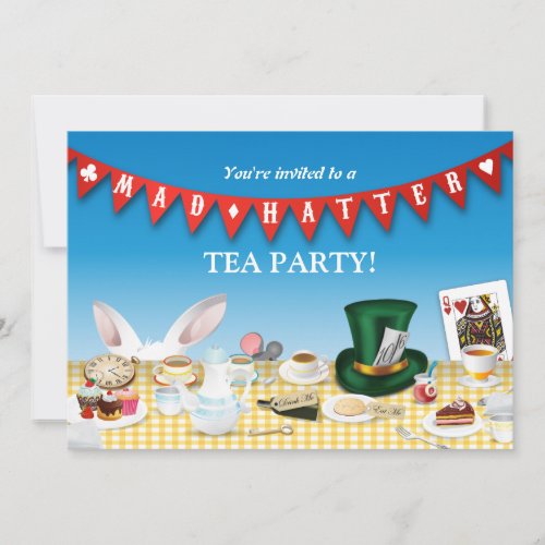 Mad Hatter Tea Party Invitation