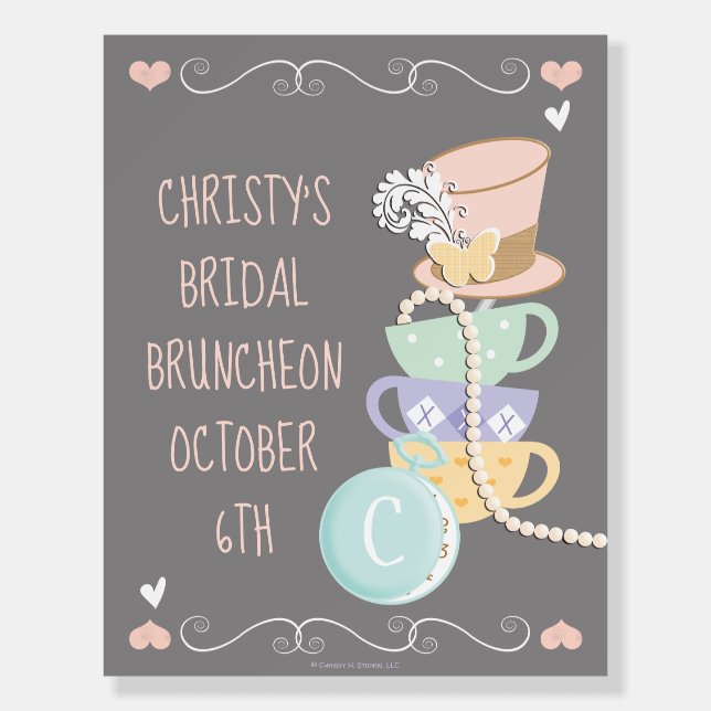 Mad Hatter Teacup Alice In Wonderland  Foam Board (Front)