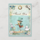 Mad Hatter Wonderland Baby Shower Thank You