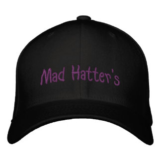Mad Hatter's Embroidered Baseball Cap