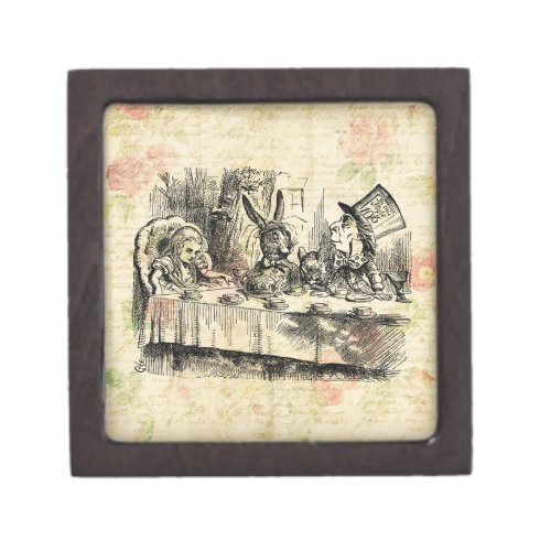 Mad Hatters Tea Party Alice in Wonderland Art Gift Box