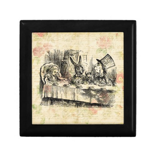 Mad Hatters Tea Party Alice in Wonderland Art Gift Box