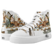 MAD HATTERS TEA PARTY-ALICE IN WONDERLAND High-Top SNEAKERS (Pair)