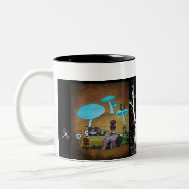 Mad Hatter's Tea Party - Alice in Wonderland Mug (Left)