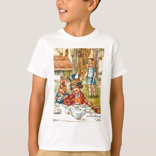 Mad Hatters Tea Party  _ Alice in Wonderland T_Shirt