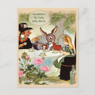 Mad Hatter's Tea Party Baby Shower Invitation