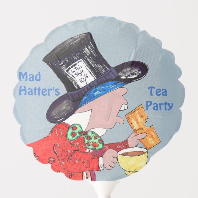 Mad Hatter's Tea Party Balloon (Front)