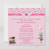 Mad Hatter's Tea Party Graduation Party Invitation (Back)
