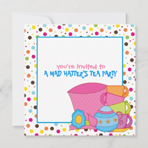 Mad Hatter's Tea Party Invitations