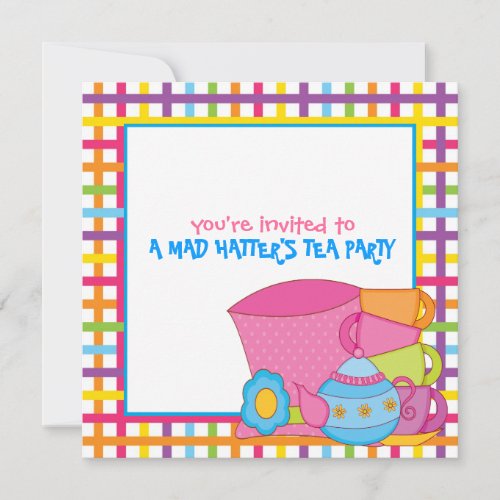 Mad Hatter's Tea Party Invitations