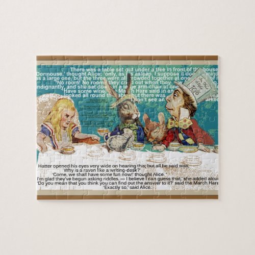 Mad Hatters tea party Jigsaw Puzzle