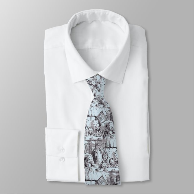 Mad Hatter's Tea Party Neck Tie (Tied)