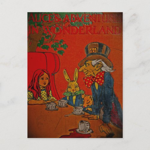 Mad Hatters Tea Party Postcard