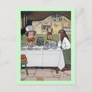 Mad Hatter's Tea Party Postcard
