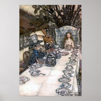 Mad Hatter's Tea Party Poster