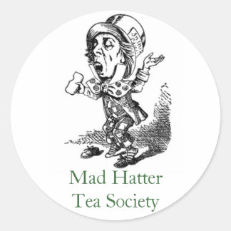 Mad HatterTea Society Classic Round Sticker