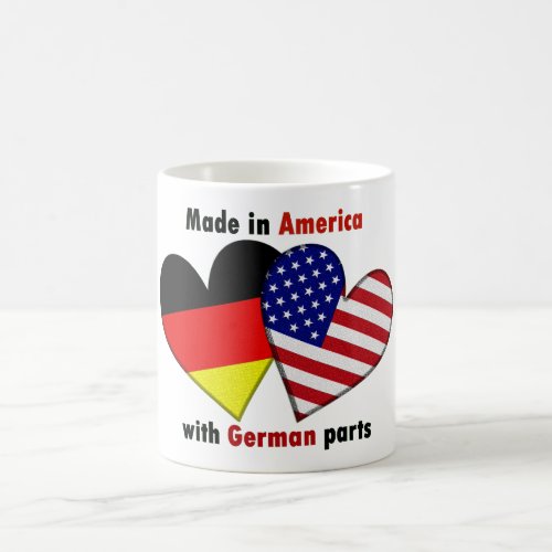 mad in america with german parts coffee mug