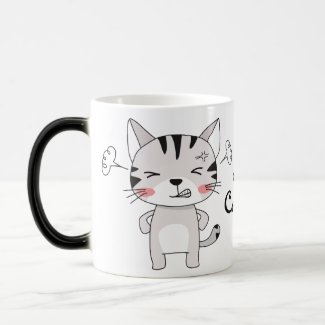 Mad Kawaii Cat Morphing Coffee Mug