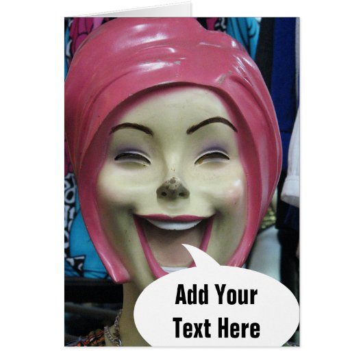 Mad Laughing Mannequin ~ Uncanny Valley Girl (Front)