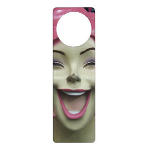 Mad Laughing Mannequin ~ Uncanny Valley Girl Door Hanger