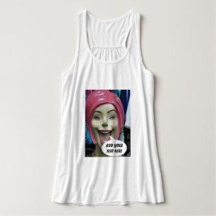 Mad Laughing Mannequin ~ Uncanny Valley Girl Tank Top