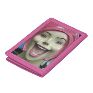 Mad Laughing Mannequin ~ Uncanny Valley Girl Tri-fold Wallet