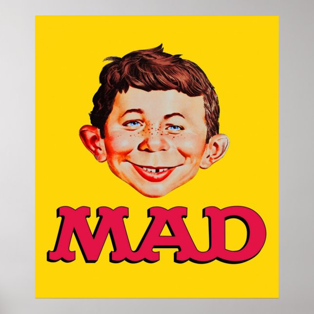 Mad Magazine Shirt Sticker Mask Poster (Front)