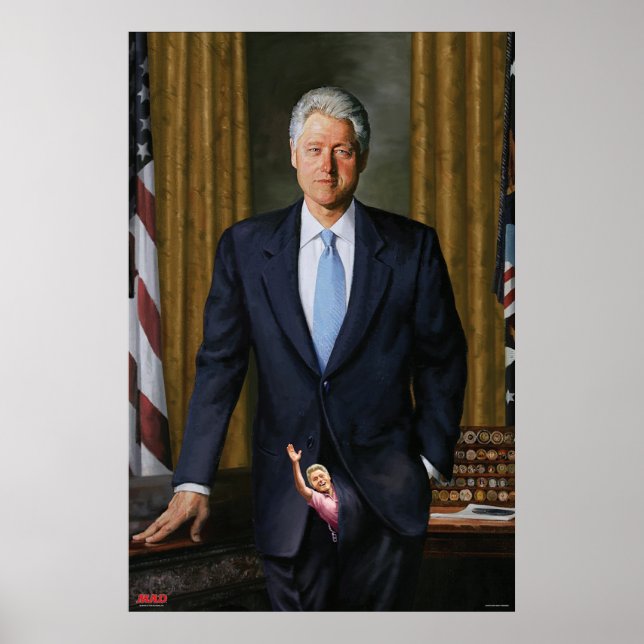 MAD Magazine's Official Portrait of Bill Clinton Poster (Front)