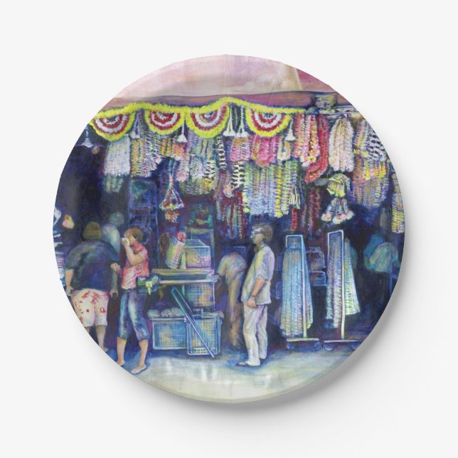 Mad Man on Market and Main, Singapore Paper Plates (Front)