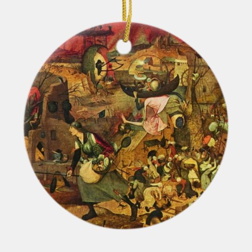 Mad Meg By Hieronymus Bosch Ceramic Ornament