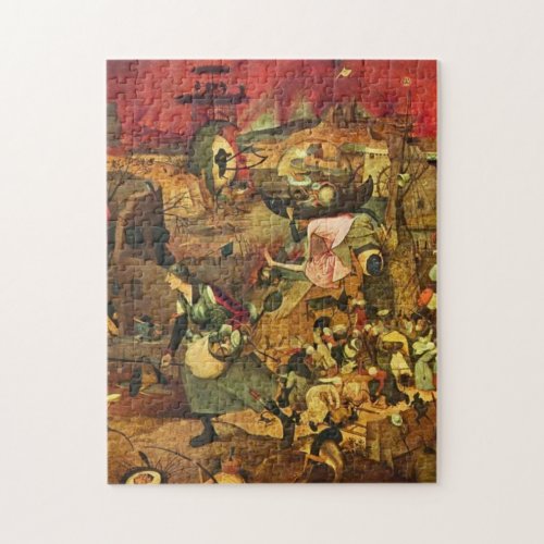 Mad Meg By Hieronymus Bosch Jigsaw Puzzle