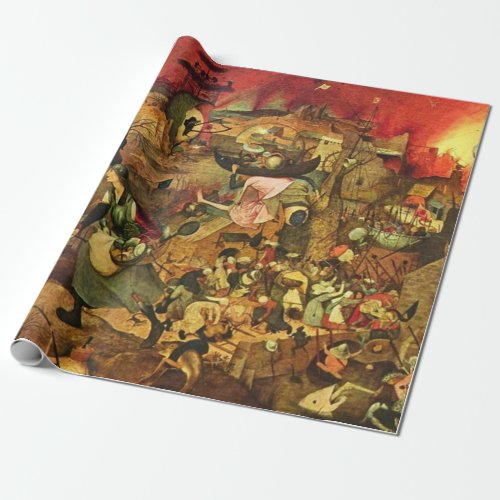 Mad Meg By Hieronymus Bosch Wrapping Paper