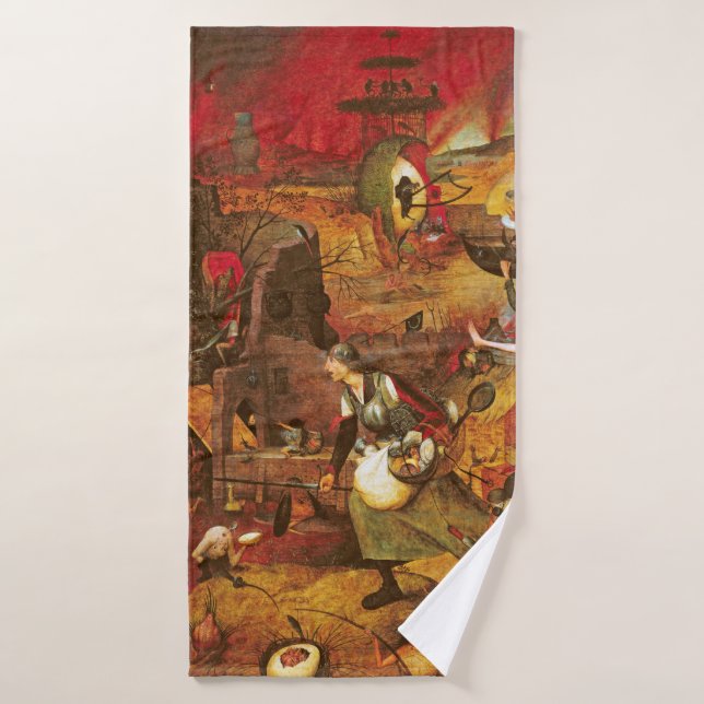 Mad Meg (Dull Gret), Pieter Bruegel Bath Towel (Bath Towel)