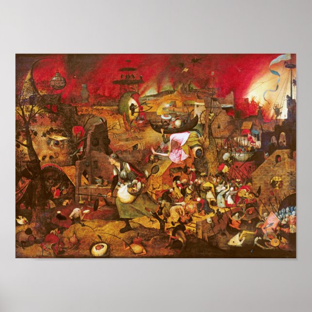Mad Meg (Dull Gret), Pieter Bruegel Poster (Front)
