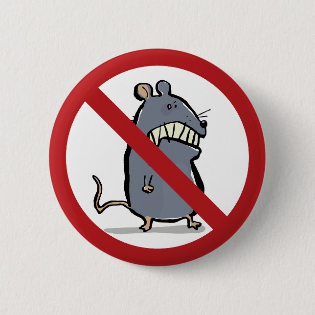 mad mouse: forbidden! button (Front)