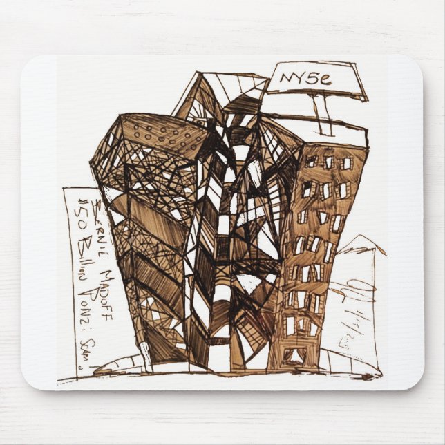 mad off white mouse pad (Front)